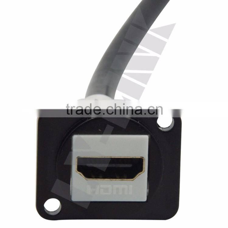 D Type Keystone HDMI Connector With 20CM Short Cable
