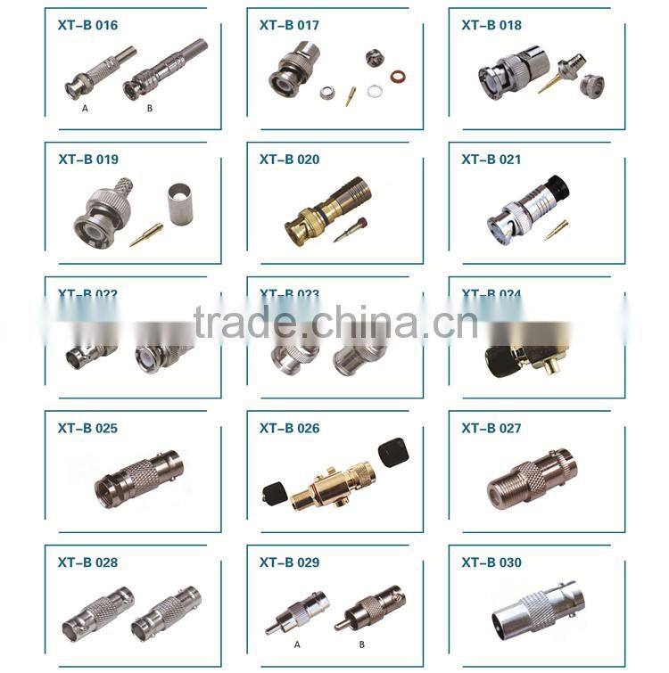 4 Channel CAT5/6 UTP to BNC CCTV Passive Video Balun Male Connector RJ45 Adapter