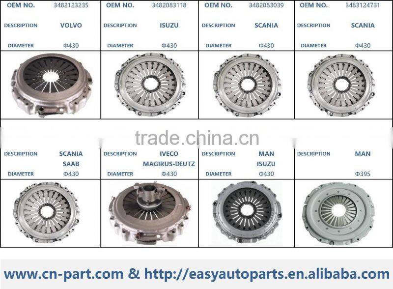 3482000197 clutch kit clutch cover Diameter 395, OEM truck spare parts