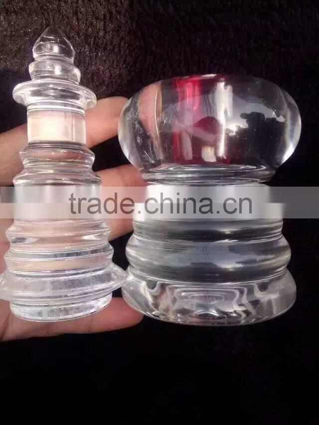 clear crystal stupa