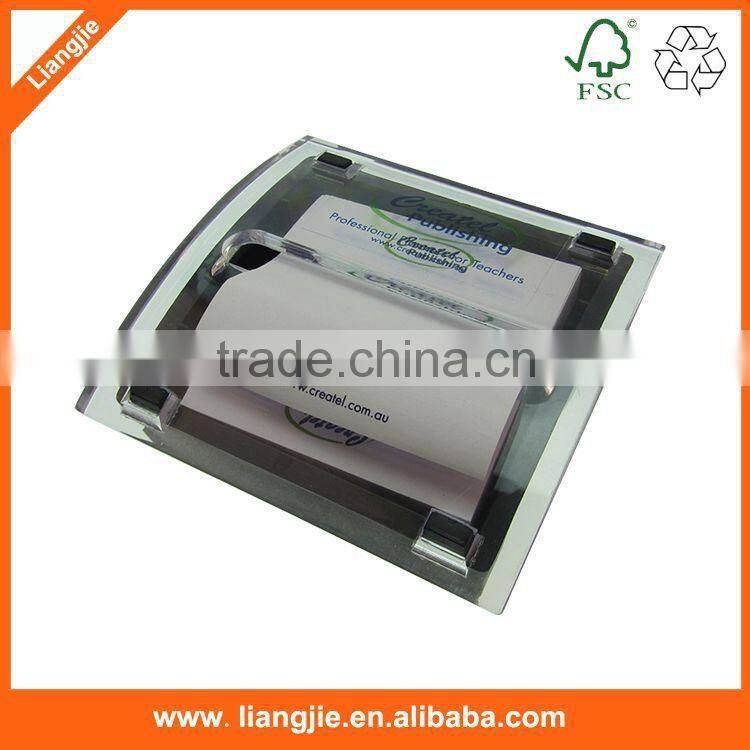 Customized printing sticky notes, memo pads in transparent plastic case