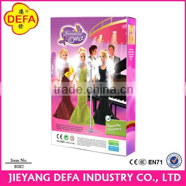 holiday style singing lady with beautiful dress manufactory wholsale plastic doll products