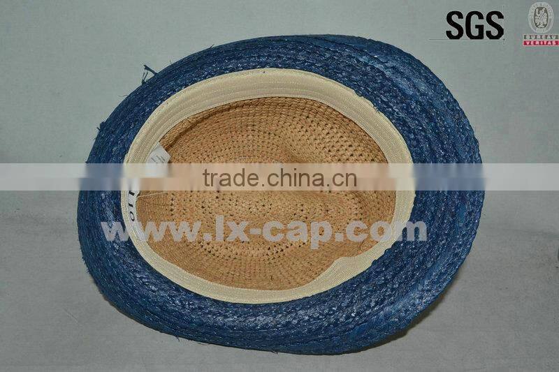 Unisex Fedora Trilby Cap Cowboy Summer Beach Sun Straw Hats