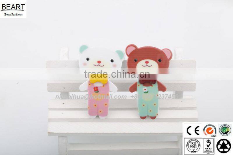 Cute bear Shape Different Color Hair Clips Barrettes 2015 new arrival graceful hair accessories for party fashion hair accessory
