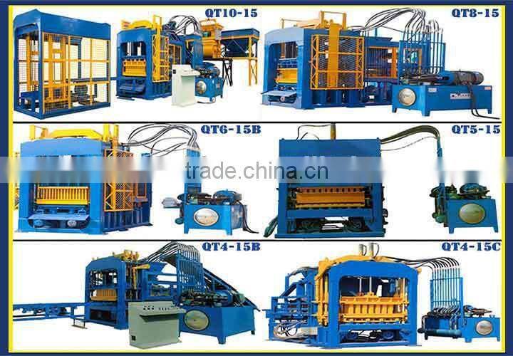 Best selling in alibaba QT8-15 concrete production line price brick block machine in pakistan