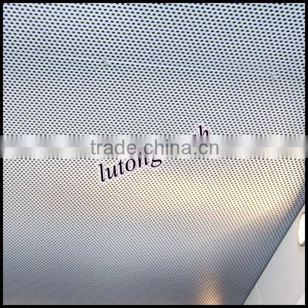 Perforated metal sheet mesh for building exterior cladding