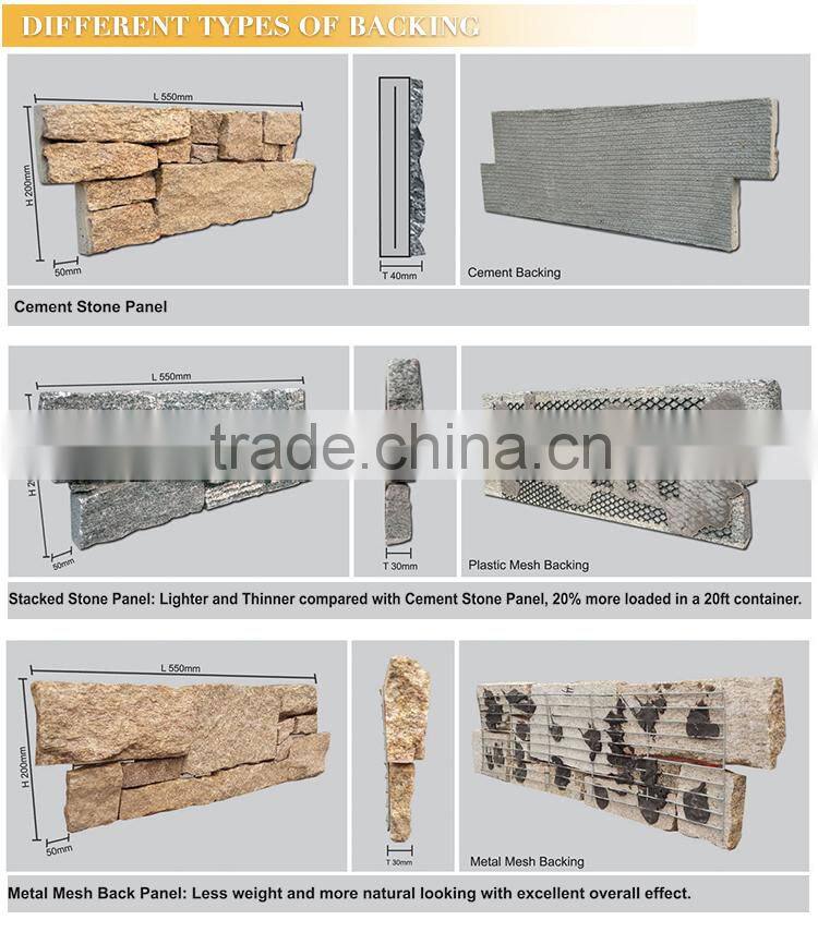 Outdoor decorative natural green quartzite stone panels