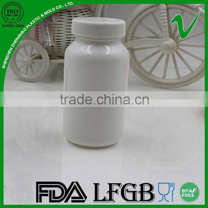 High quality cylinder empty 100ml plastic capsules bottle with screw cap