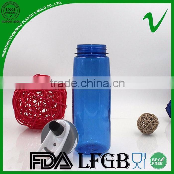PCTG BPA free clear reusable empty 750ml plastic drink container for water