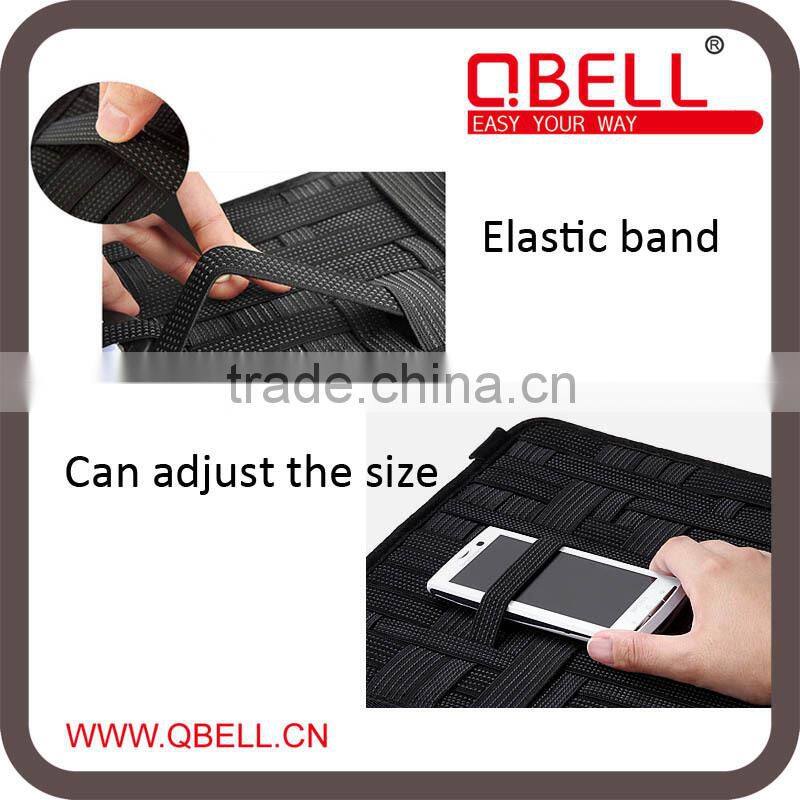 Elastic band Multi-function organizer bag for phone charge/ organizer handbag/pad case