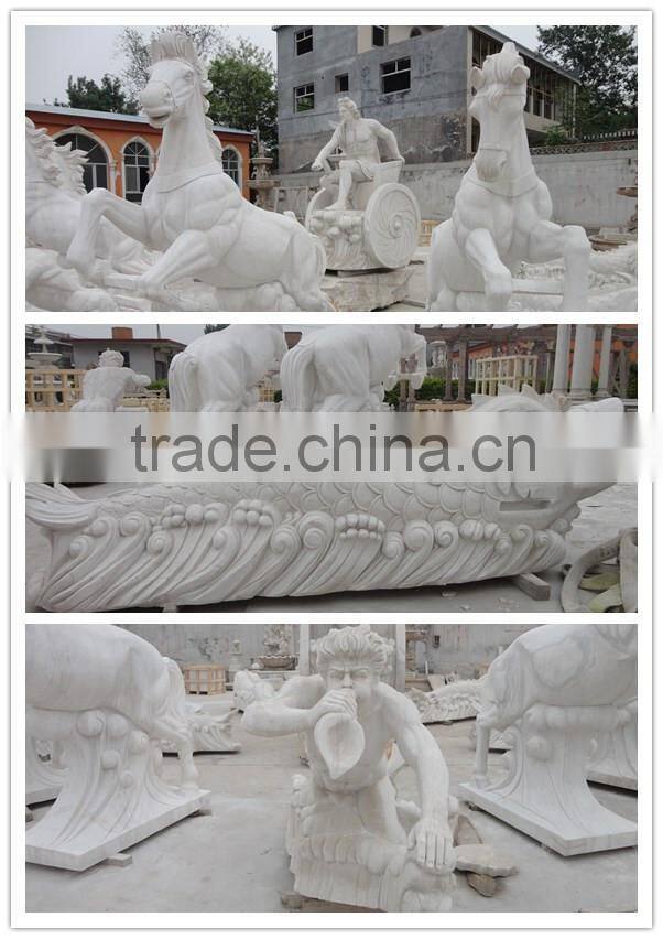 Hand-carved Large Marble Figure Water Fountain Apollo