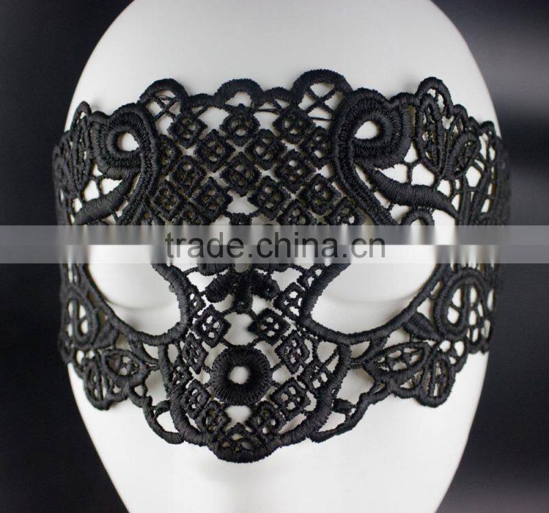 Wholesale pierced lace eye mask, masquerade lace party mask for birthday/celebration