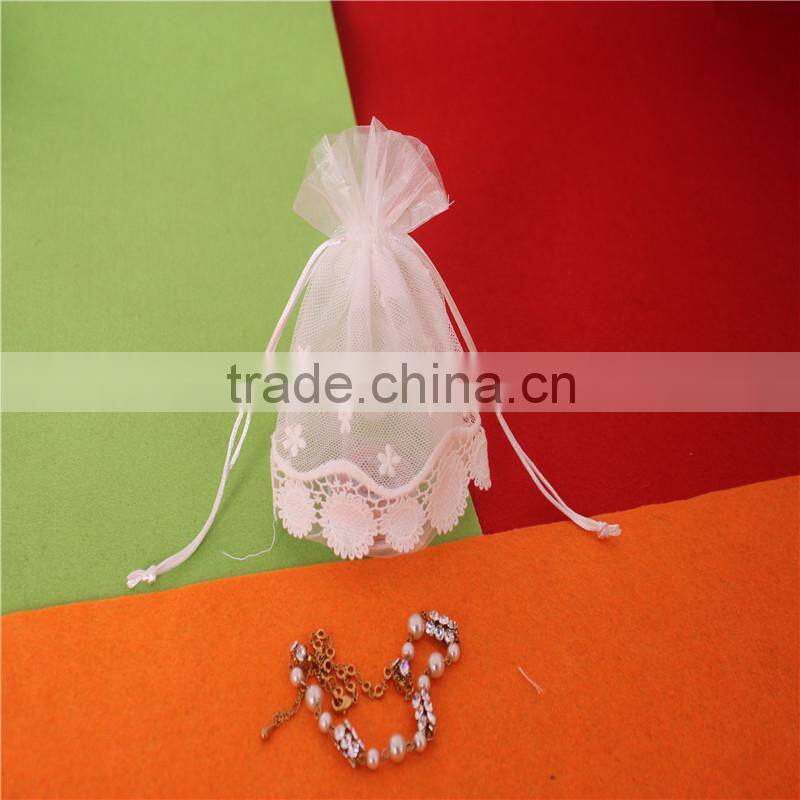 Hot sell custom printed organza jewelry pouch bag wholesale