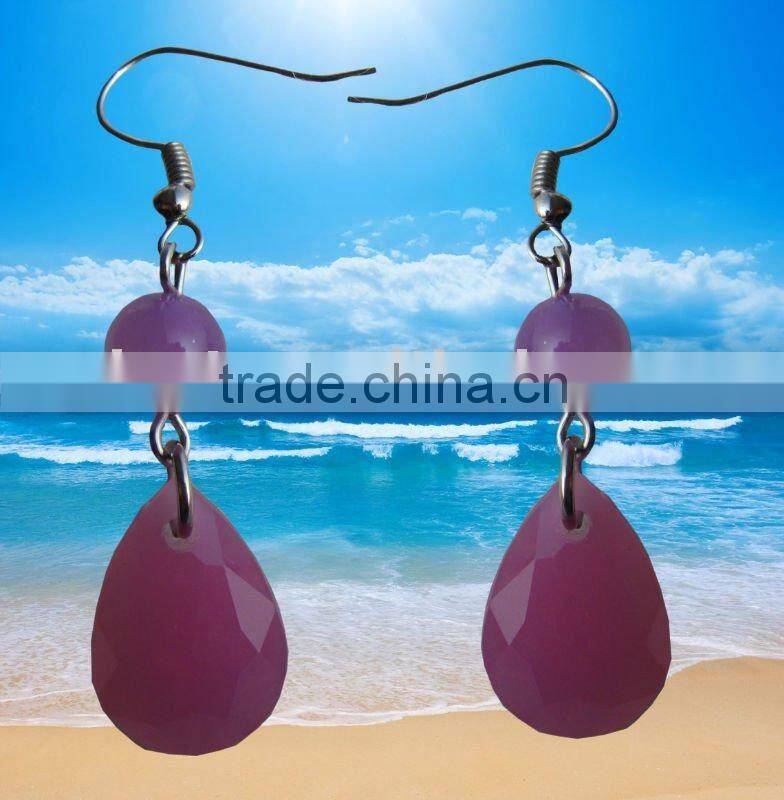 2012 new dasign elegant earring UV color change earring