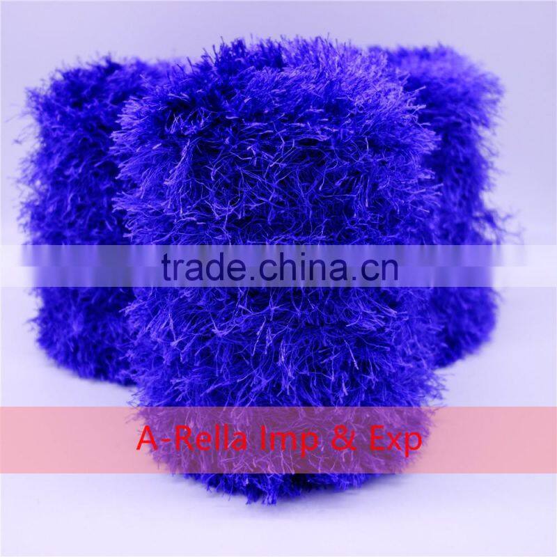 100% nylon feather yarn , with heat setting , nylon feather yarn