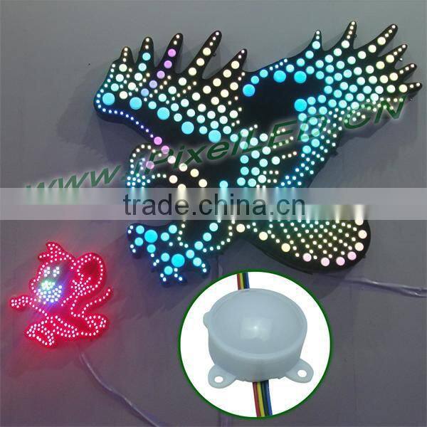 full color 45mm led pixel 6pcs ws2801 lpd8806 ic