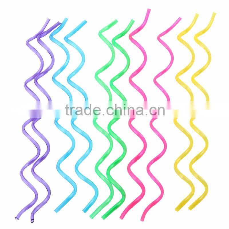 green color fantastic crazy drinking straws
