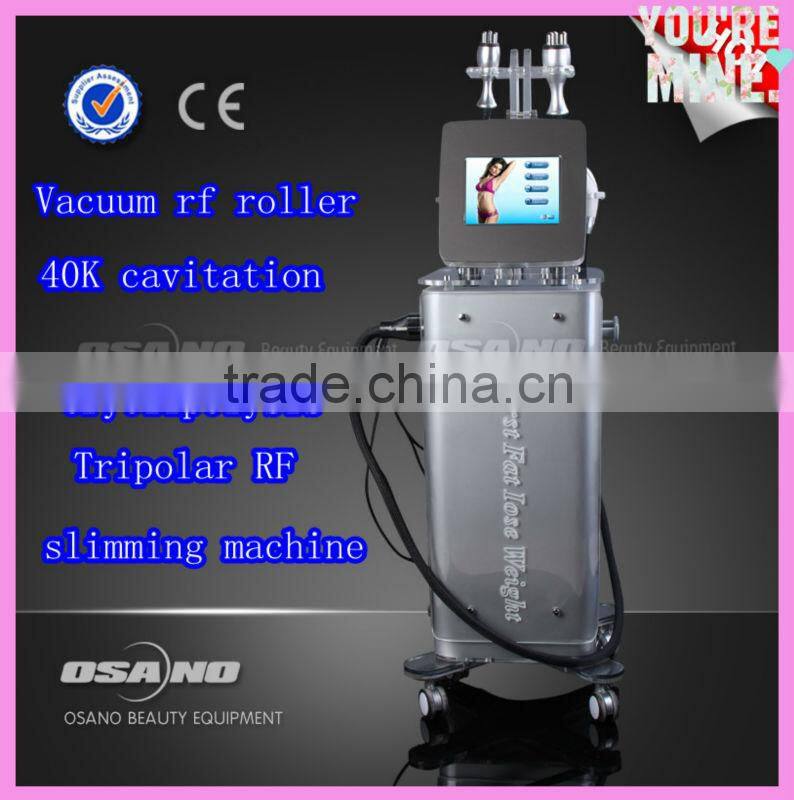 5-1 Tripolar/Bipolar/Multipolar Radio Frequency RF Cellulite Removal Cavitation Slimming Machine LUNA V Plus