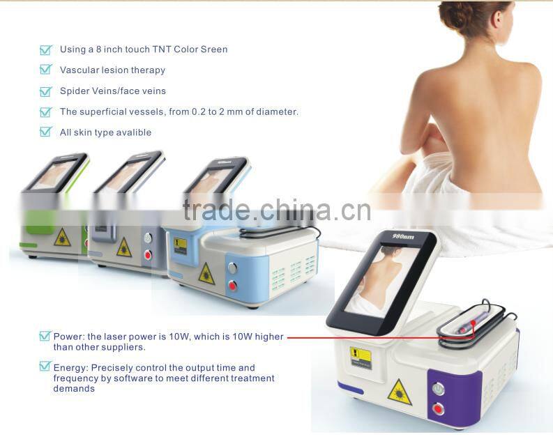 980nm diode laser Cosmetology Machine Vascular Removal Laser Machine