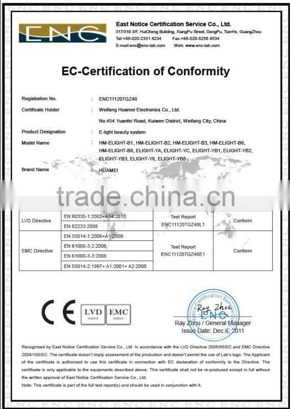 Multifunction machine including IPL, RF, elight, cavitato, vaccum