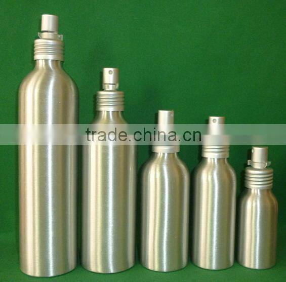 cheap 25ml 50ml 250ml cosmetic aluminum spray bottle