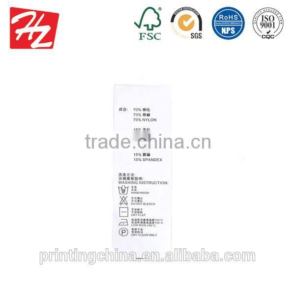 Top quality eco-friendly paper cardboard hang tag with clothing