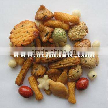 mix rice cracker snack relax food