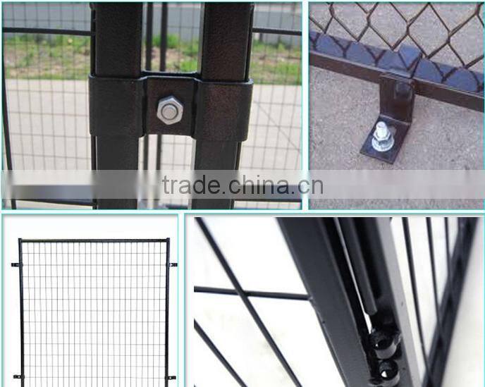 black dog use fence powder coated material dog kennel fence panel