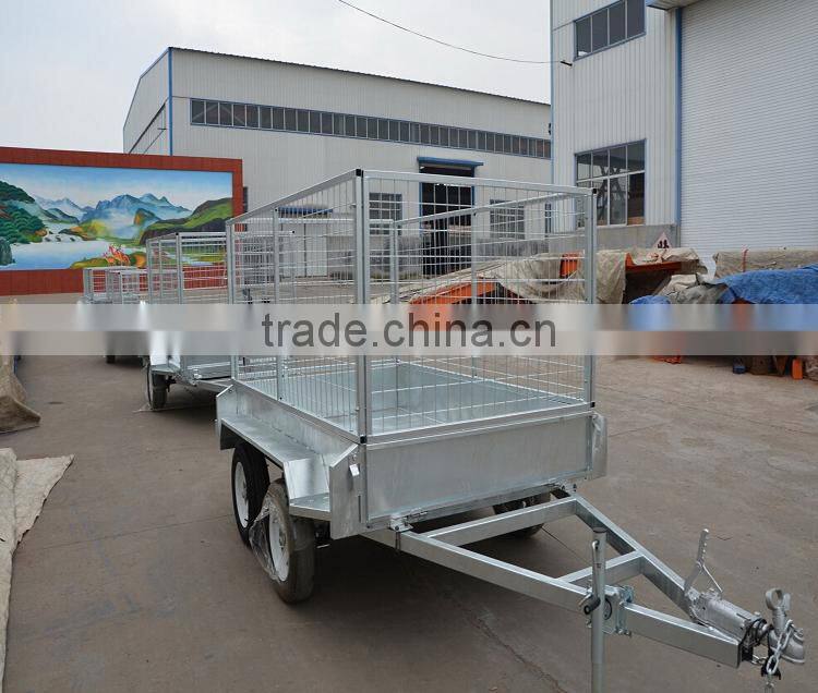 Hot Dip Galvanize Tandem Caged ATV Box Trailer