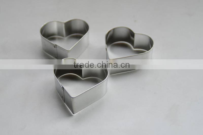 Heart-shaped Custom Cookie Cutters Set