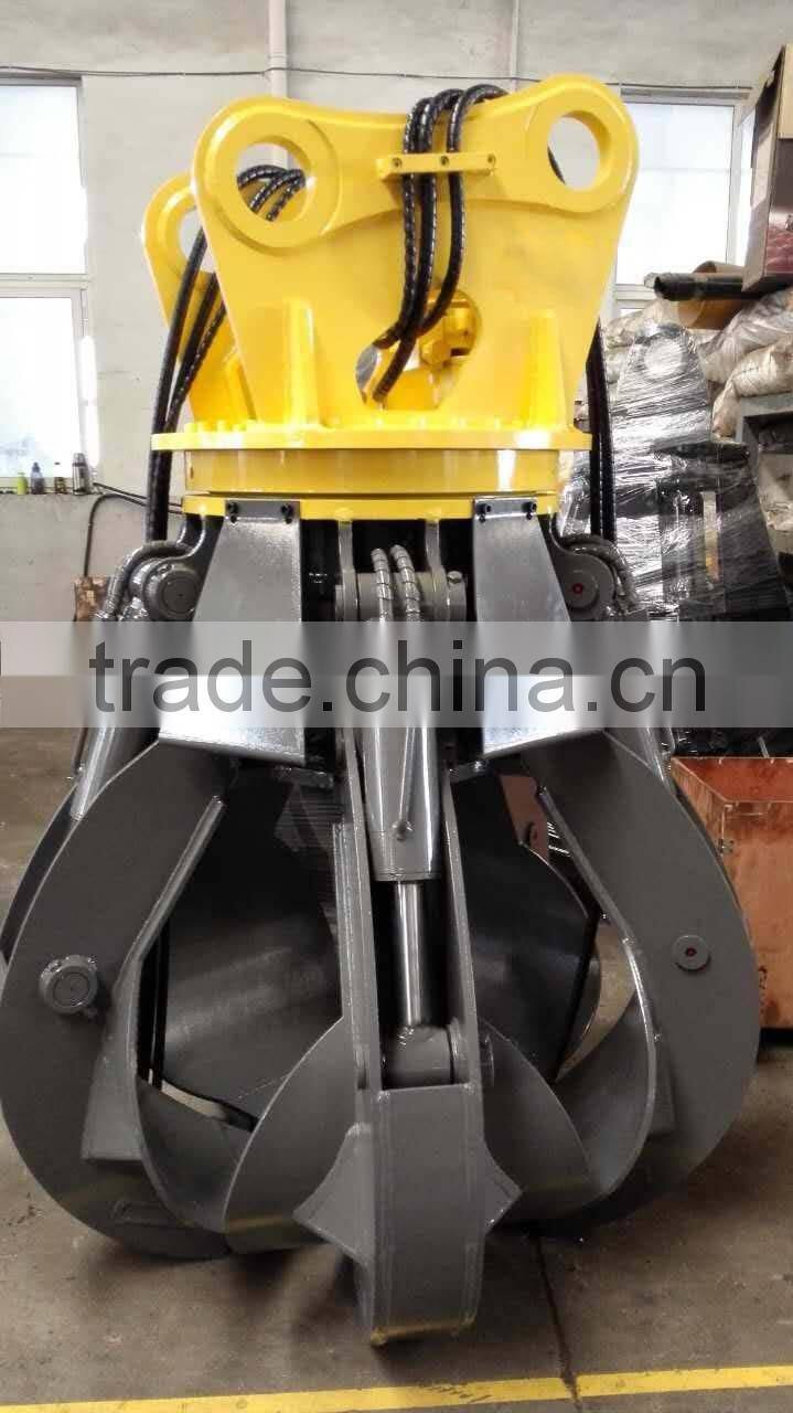20Ton excavator Hydraulic Orange Peel Grab with best performence