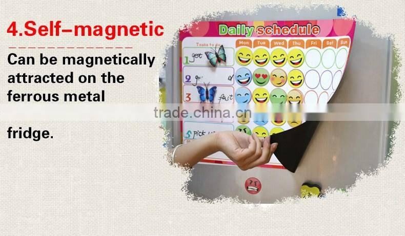 custom magnetic weekly planner fridge magnetic board to-do list kids chores chart