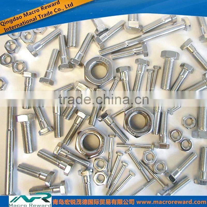GB ASTM ISO 304 316 Standard Non Standard Stainless Steel Screw Bolt Nut Washer