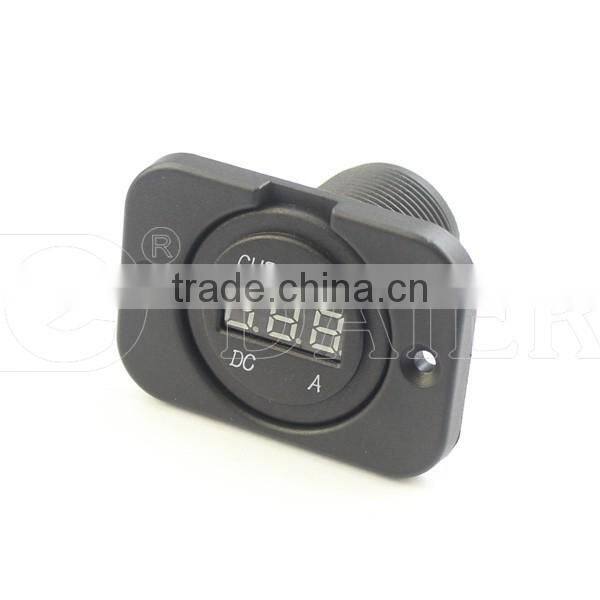 New Marine/Jeep/ Truck/ Caravan 12V-24V 10A Led Digital DC Ammeter Socket