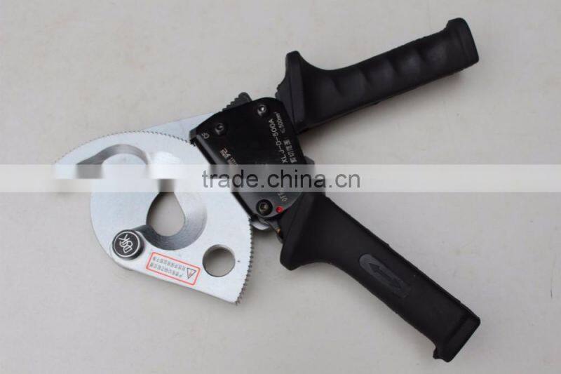 XLJ-D-500A Duck cable cutter for copper aluminum cable with ratchet