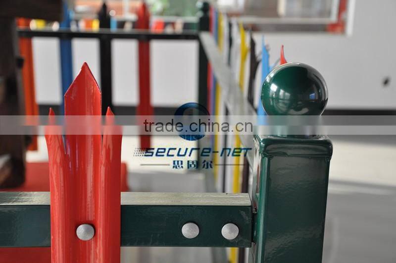 Factory cheap & high quality galvanized and pvc coated steel palisade fence, palisade,euro fence