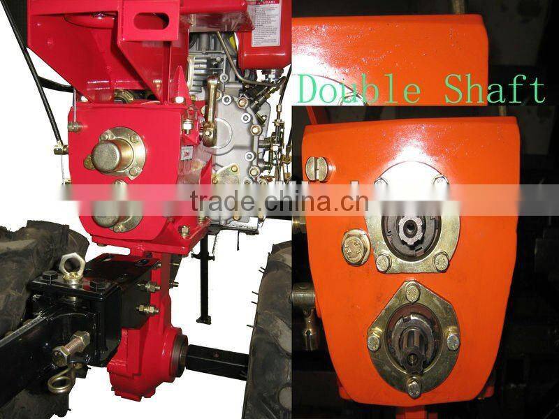 Modern 178F mini diesel engine electric start tiller plough,rotary,ditching farm machine