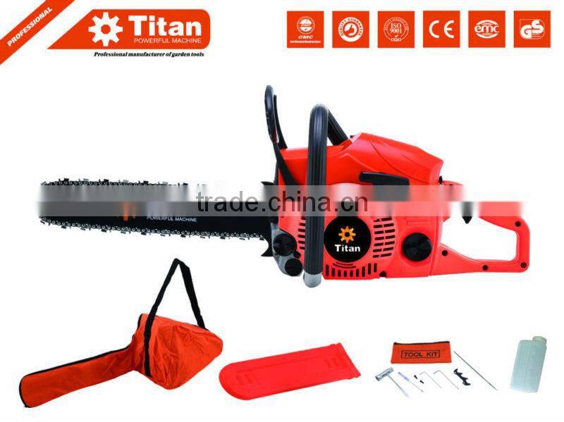 Motosierra Comercial TITAN Barra de 20" motor 2T 3.5HP 62cc