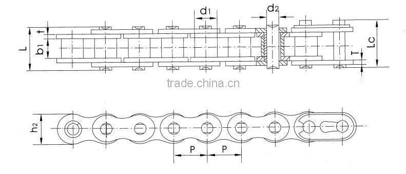 OEM Quality motorcycle Timing chain CH125,timing chain kit