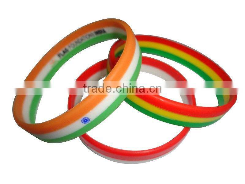 round silicone bracelet