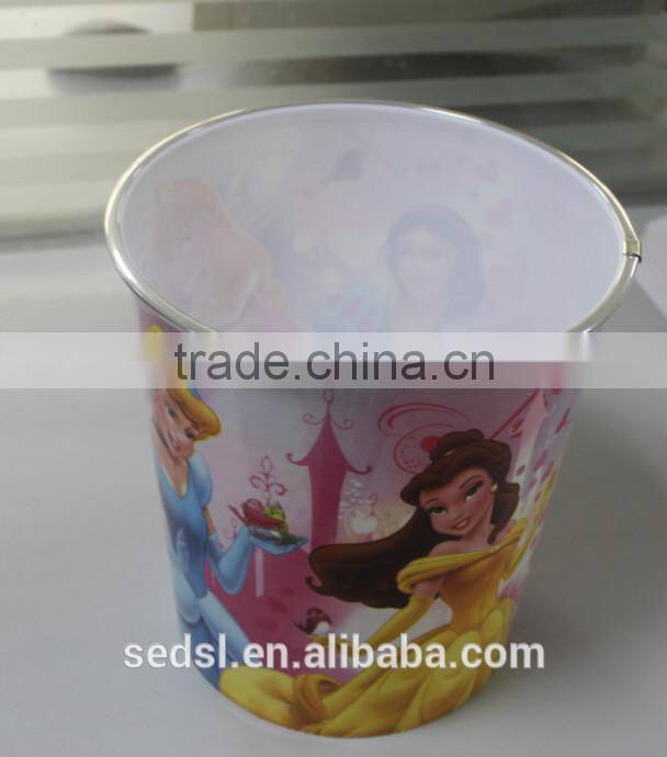 hot sale cartoon Home use plastic rubbish bin