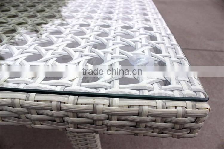 Wicker outdoor dining furniture
