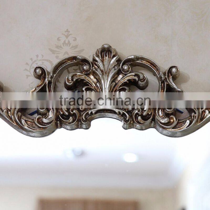 Classic European style home decorative antique finishing wall mirror