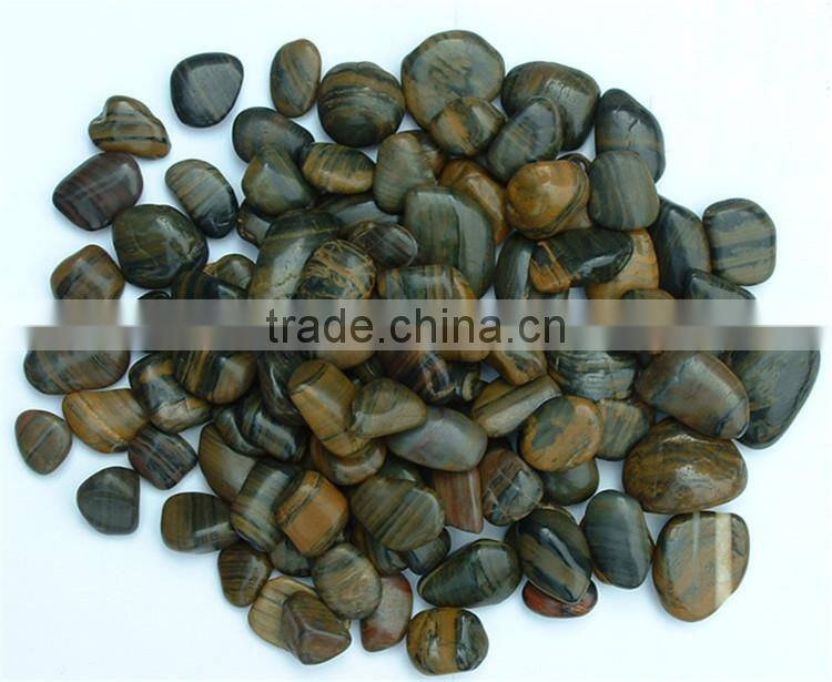 Stripe Natural Loose Pebble Stone For Flooing