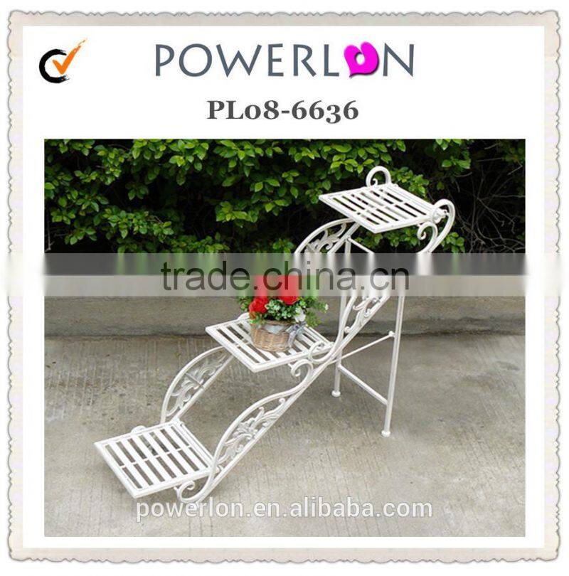 Vintage Handmade Wrought Iron Outdoor Flower Pots