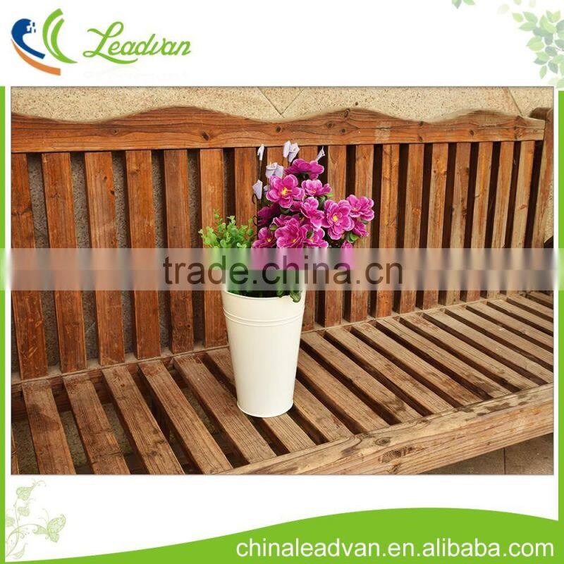 Colorful decoration flower tall galvanized metal bucket vase