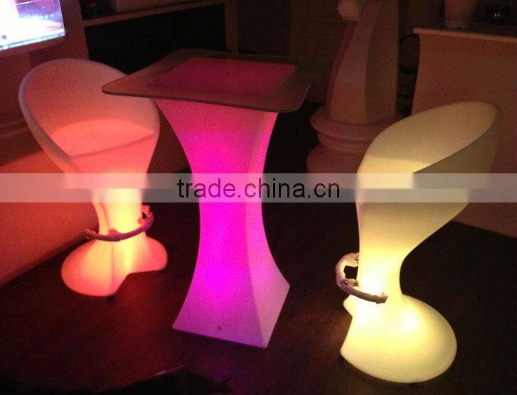 led illuminated furniture/ led bar table/tea/coffee table with bin