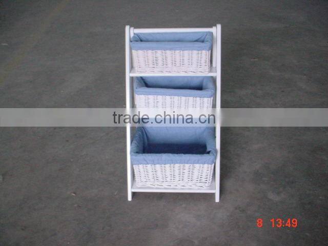 High Quality Modern teak wood furniture with wicker baskets wholesale