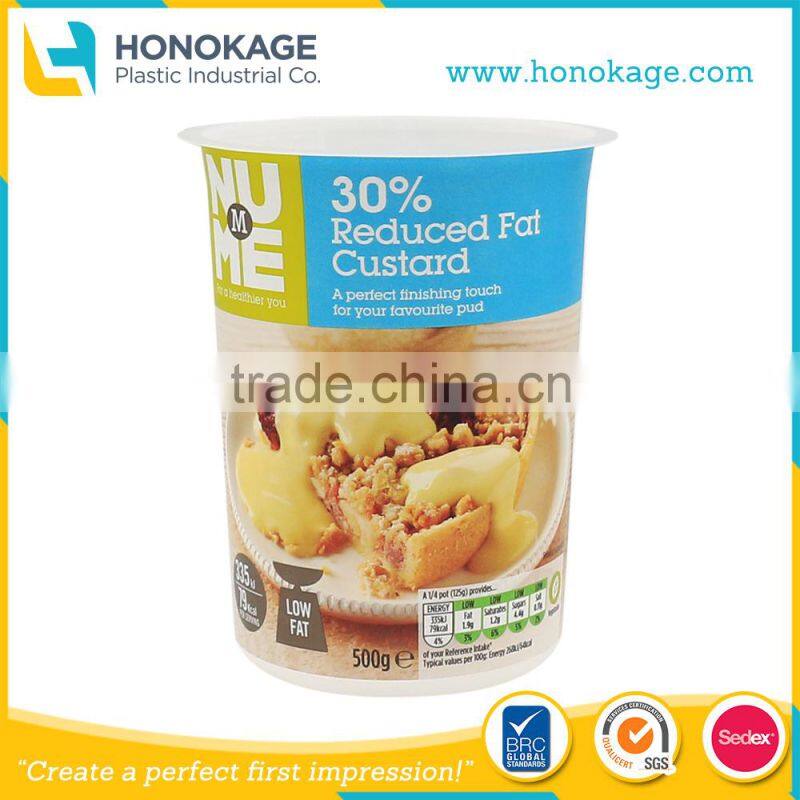 Great Taste low fat cheese container,IML Reduced fat custard container,cheese slice container
