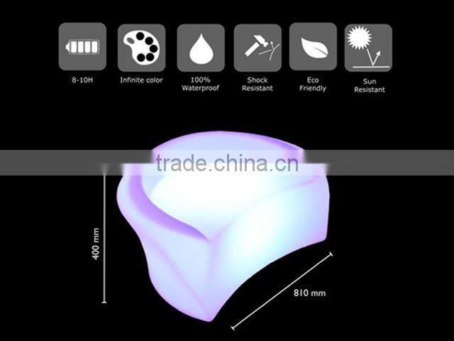 White Plastic Ottoman for Nightclub LGL61-9521